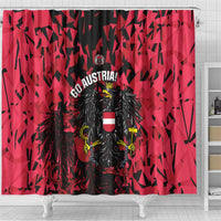 Austria Football Shower Curtain 2026 Das Team Black Eagle - Wonder Print Shop