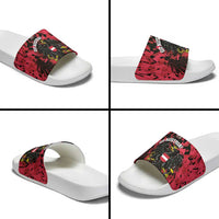 Austria Football Slide Sandals 2026 Das Team Black Eagle - Wonder Print Shop
