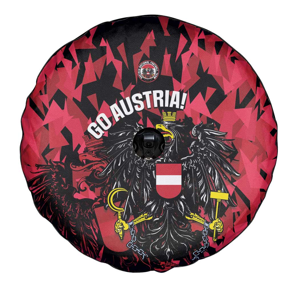 Austria Football Spare Tire Cover 2026 Das Team Black Eagle - Wonder Print Shop