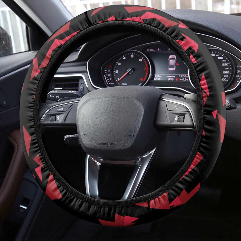 Austria Football Steering Wheel Cover 2026 Das Team Black Eagle - Wonder Print Shop