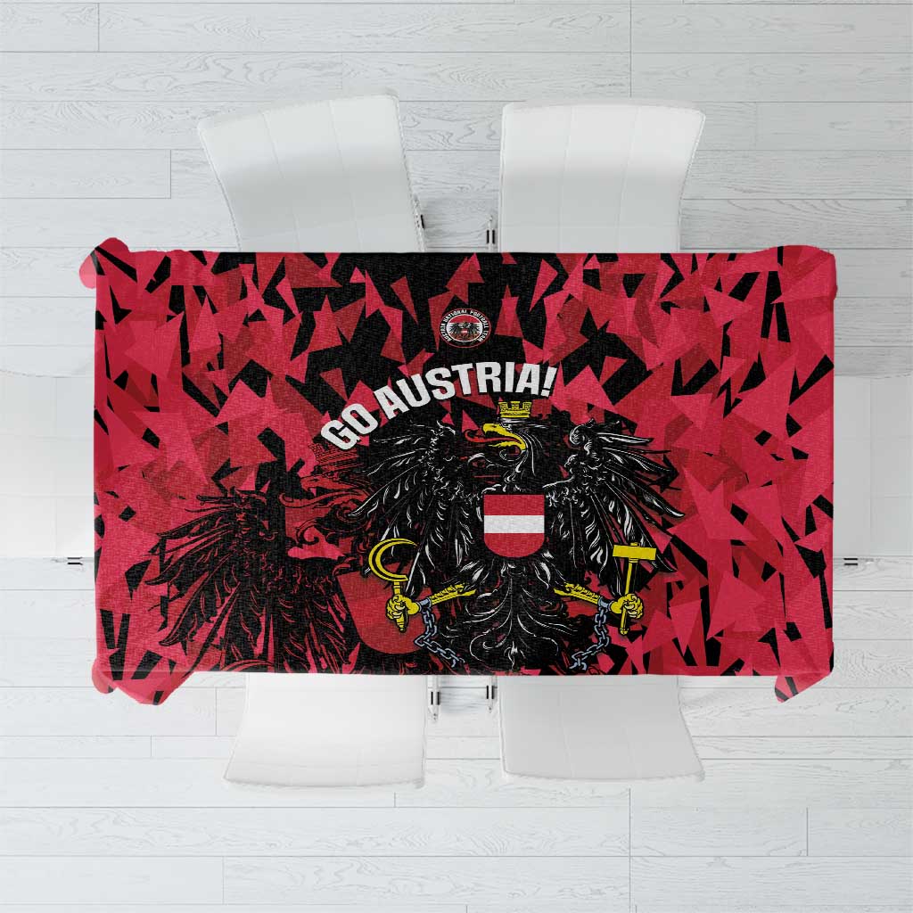 Austria Football Tablecloth 2026 Das Team Black Eagle - Wonder Print Shop
