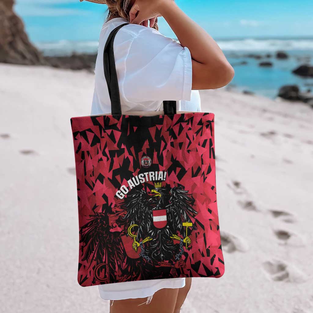 Austria Football Tote Bag 2026 Das Team Black Eagle - Wonder Print Shop