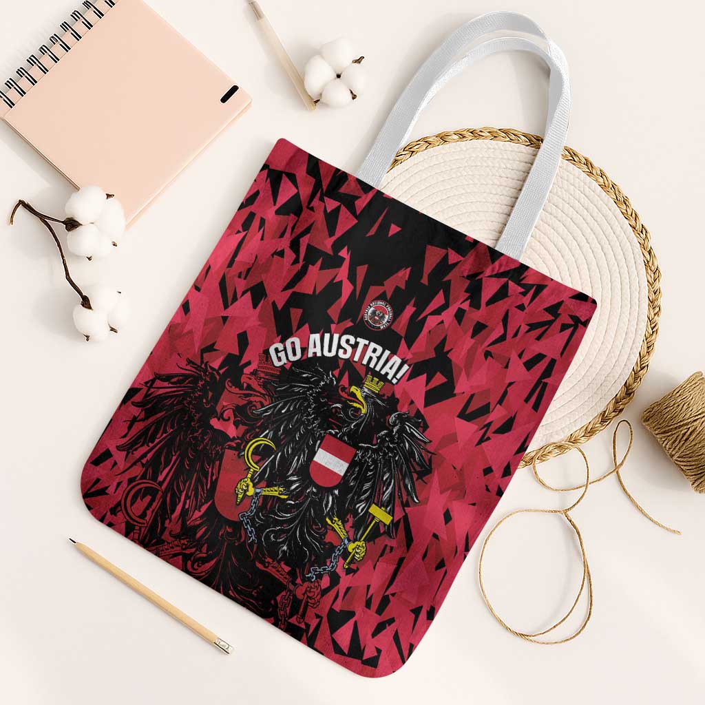 Austria Football Tote Bag 2026 Das Team Black Eagle - Wonder Print Shop