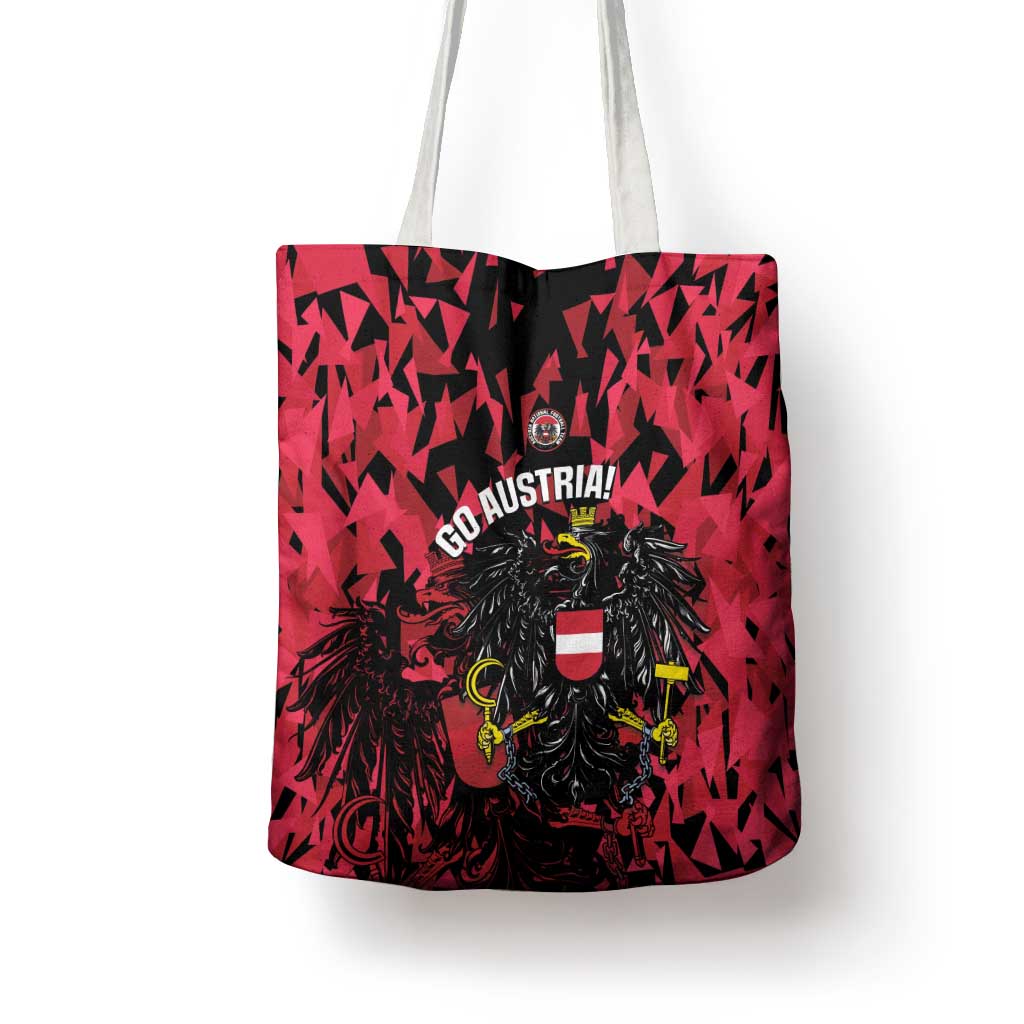 Austria Football Tote Bag 2026 Das Team Black Eagle - Wonder Print Shop