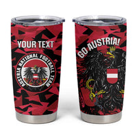 Custom Austria Football Tumbler Cup 2026 Das Team Black Eagle - Wonder Print Shop