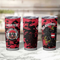 Custom Austria Football Tumbler Cup 2026 Das Team Black Eagle - Wonder Print Shop