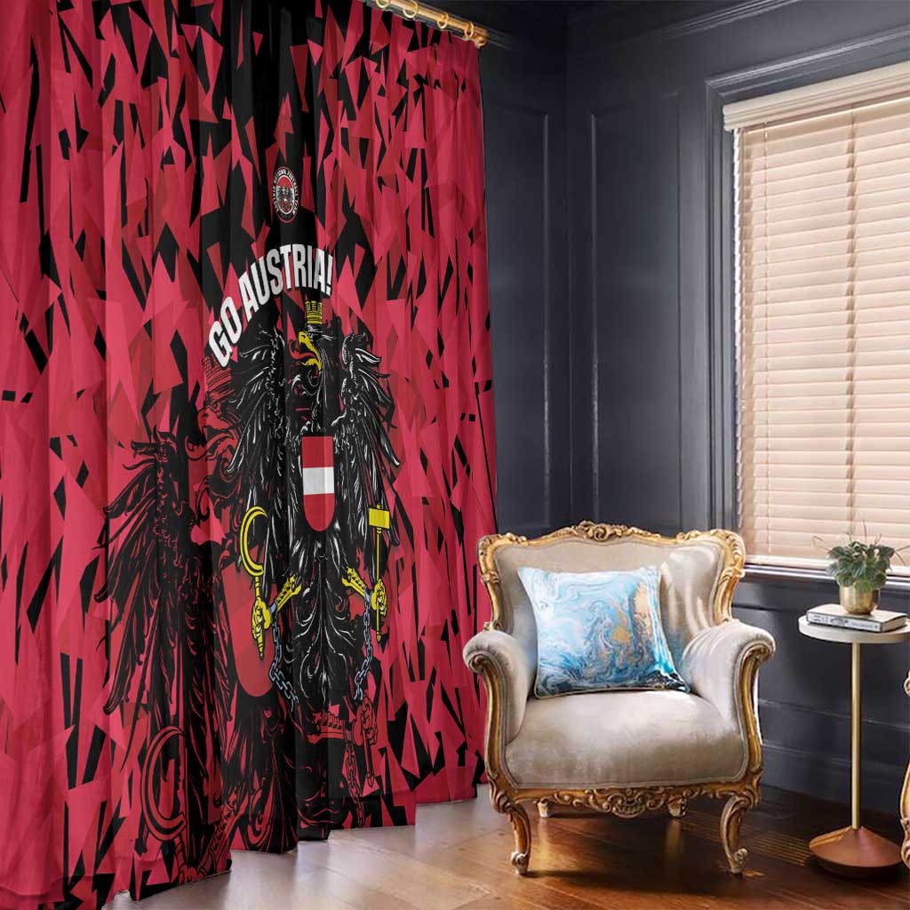 Austria Football Window Curtain 2026 Das Team Black Eagle - Wonder Print Shop