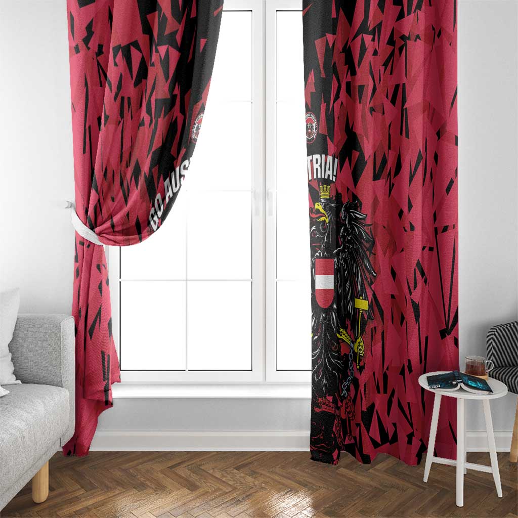 Austria Football Window Curtain 2026 Das Team Black Eagle - Wonder Print Shop