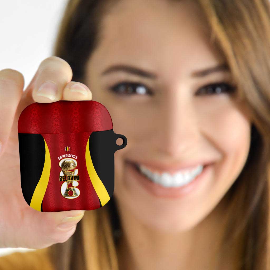 Belgium Football AirPods Case 2026 Go De Rode Duivels - Wonder Print Shop