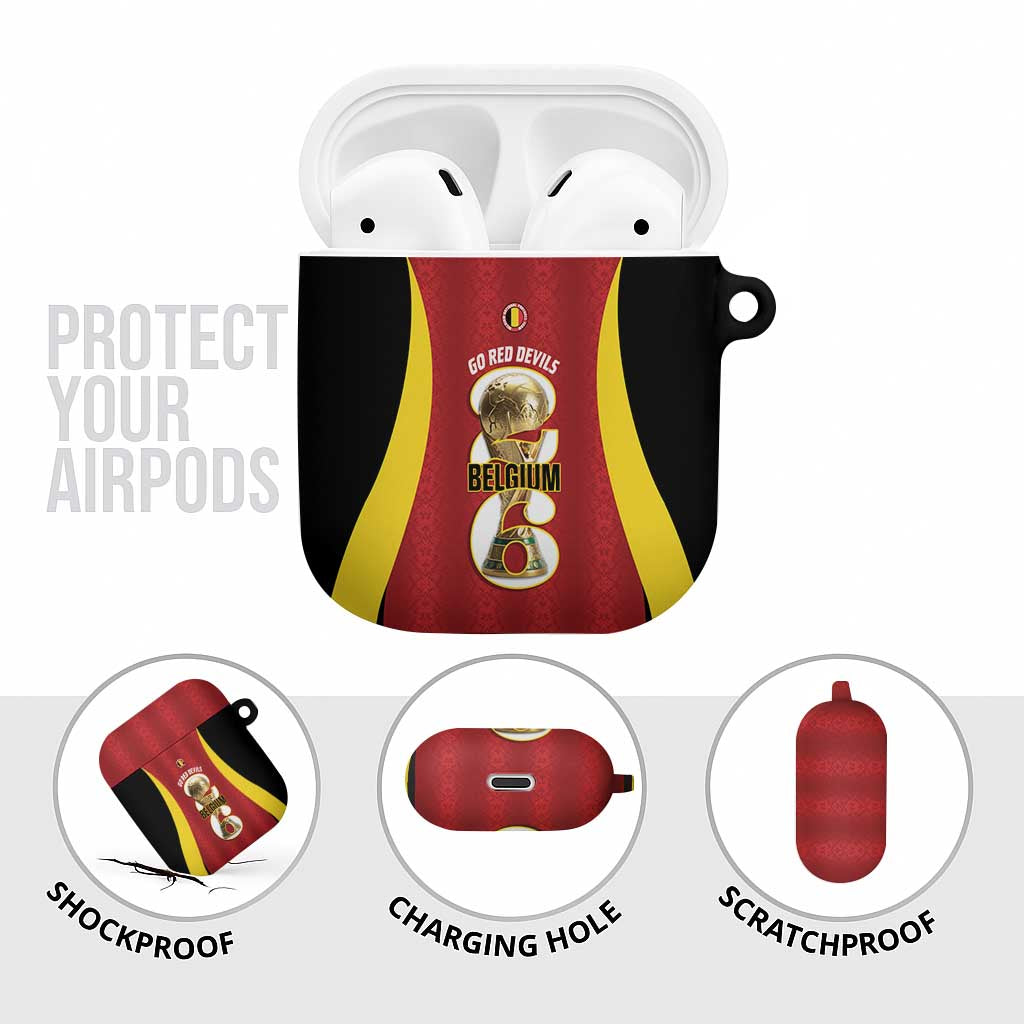Belgium Football AirPods Case 2026 Go De Rode Duivels - Wonder Print Shop