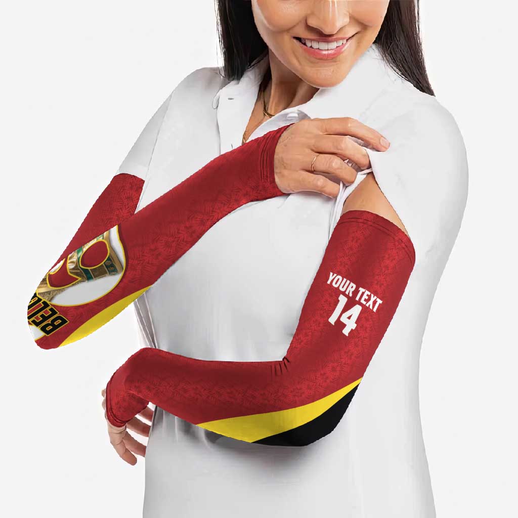 Custom Belgium Football Arm Sleeves 2026 Go De Rode Duivels - Wonder Print Shop