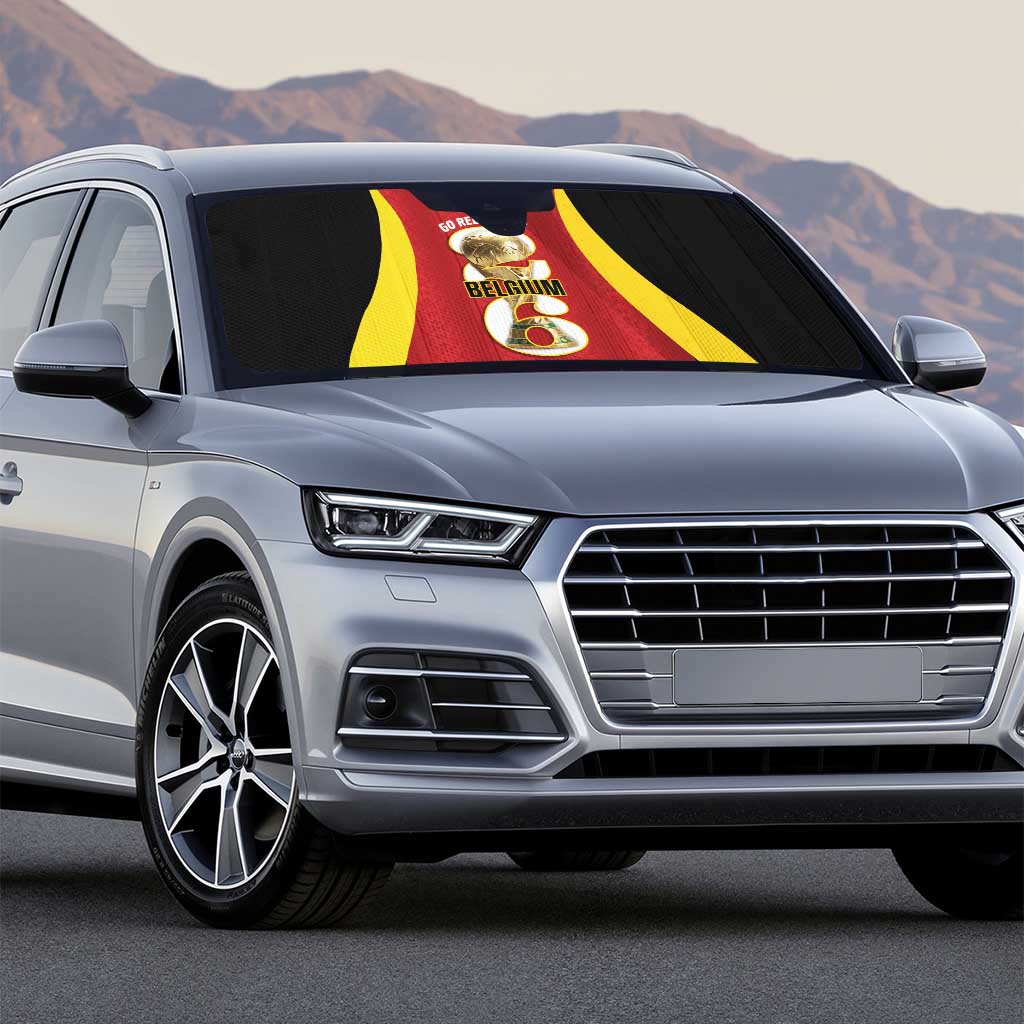 Belgium Football Auto Sun Shade 2026 Go De Rode Duivels - Wonder Print Shop