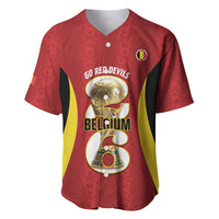 Custom Belgium Football Baseball Jersey 2026 Go De Rode Duivels - Wonder Print Shop