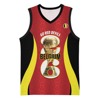 Custom Belgium Football Basketball Jersey 2026 Go De Rode Duivels - Wonder Print Shop