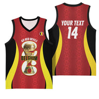 Custom Belgium Football Basketball Jersey 2026 Go De Rode Duivels - Wonder Print Shop