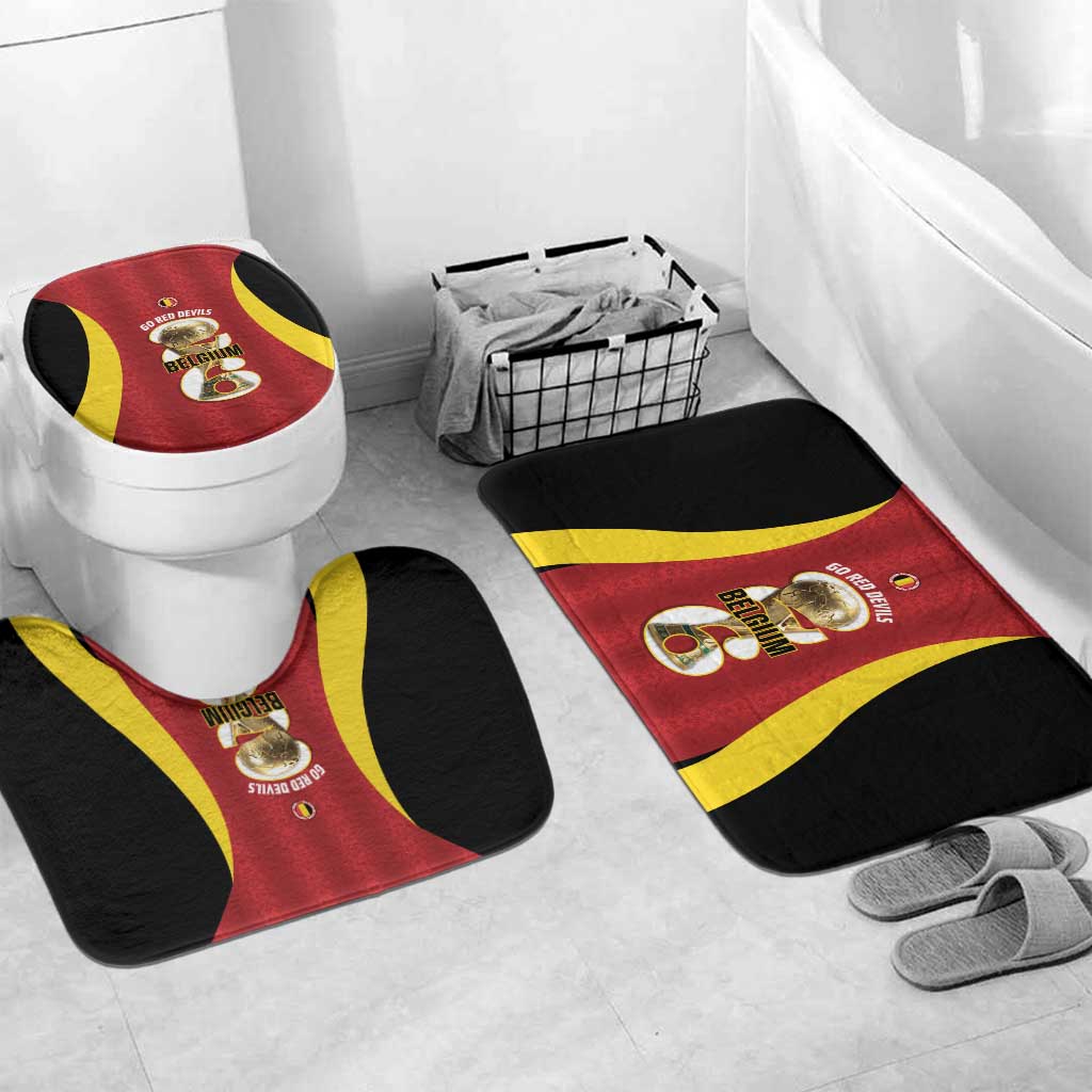Belgium Football Bathroom Set 2026 Go De Rode Duivels - Wonder Print Shop