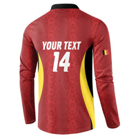 Custom Belgium Football Button Sweatshirt 2026 Go De Rode Duivels - Wonder Print Shop