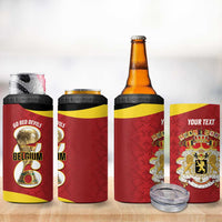 Custom Belgium Football 4 in 1 Can Cooler Tumbler 2026 Go De Rode Duivels - Wonder Print Shop