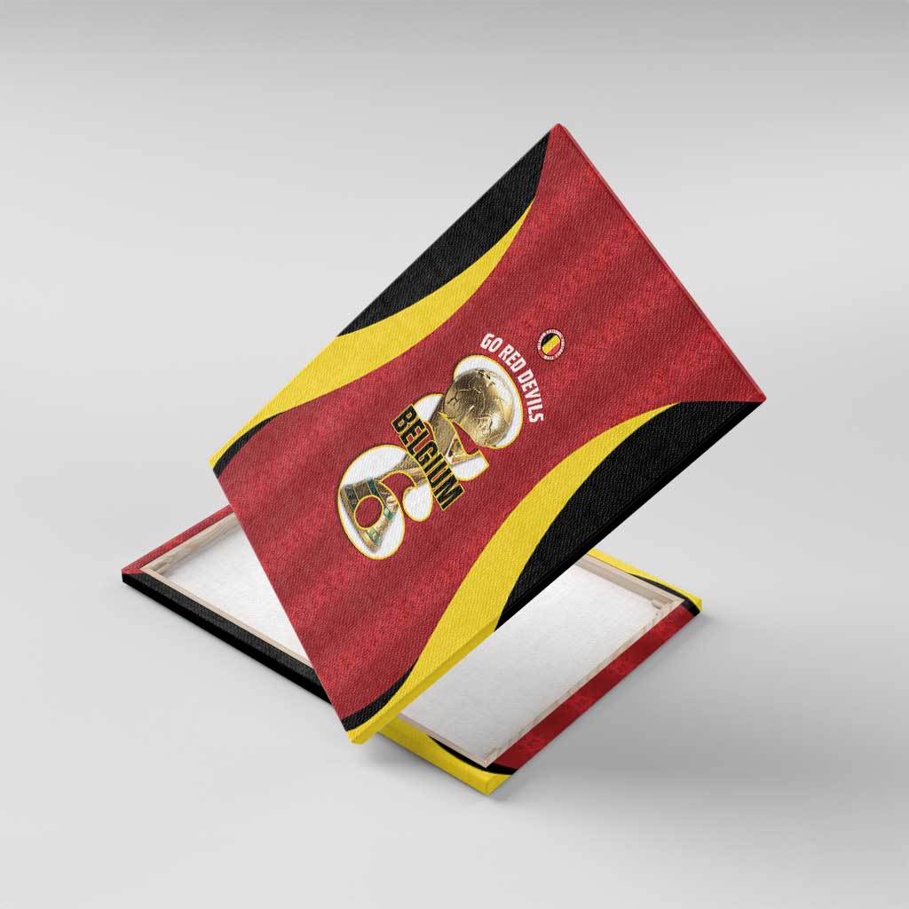 Belgium Football Canvas Wall Art 2026 Go De Rode Duivels - Wonder Print Shop