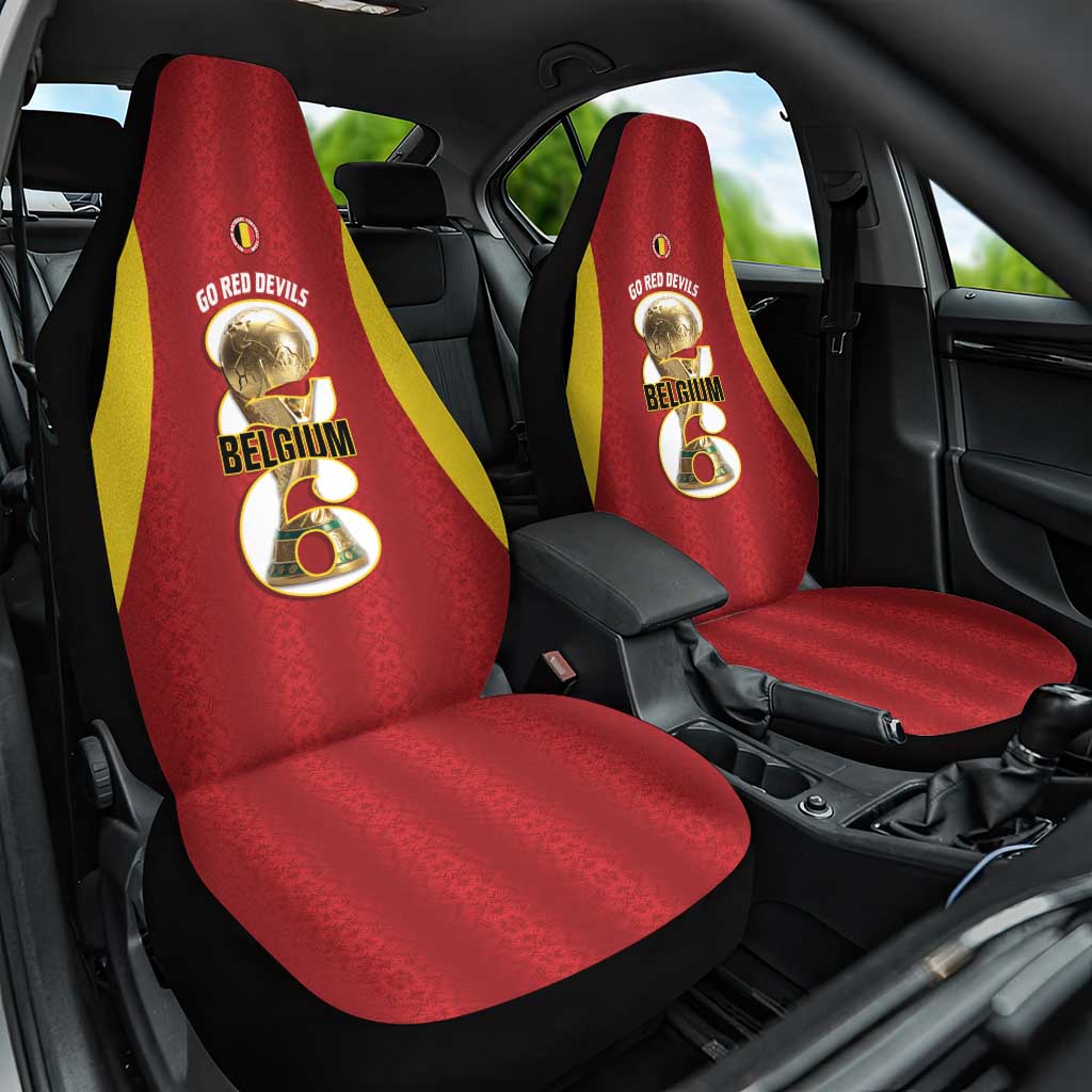 Belgium Football Car Seat Cover 2026 Go De Rode Duivels - Wonder Print Shop