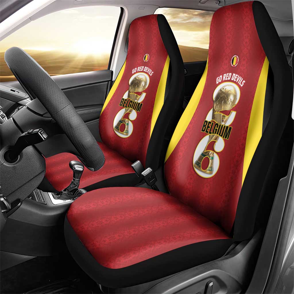 Belgium Football Car Seat Cover 2026 Go De Rode Duivels - Wonder Print Shop