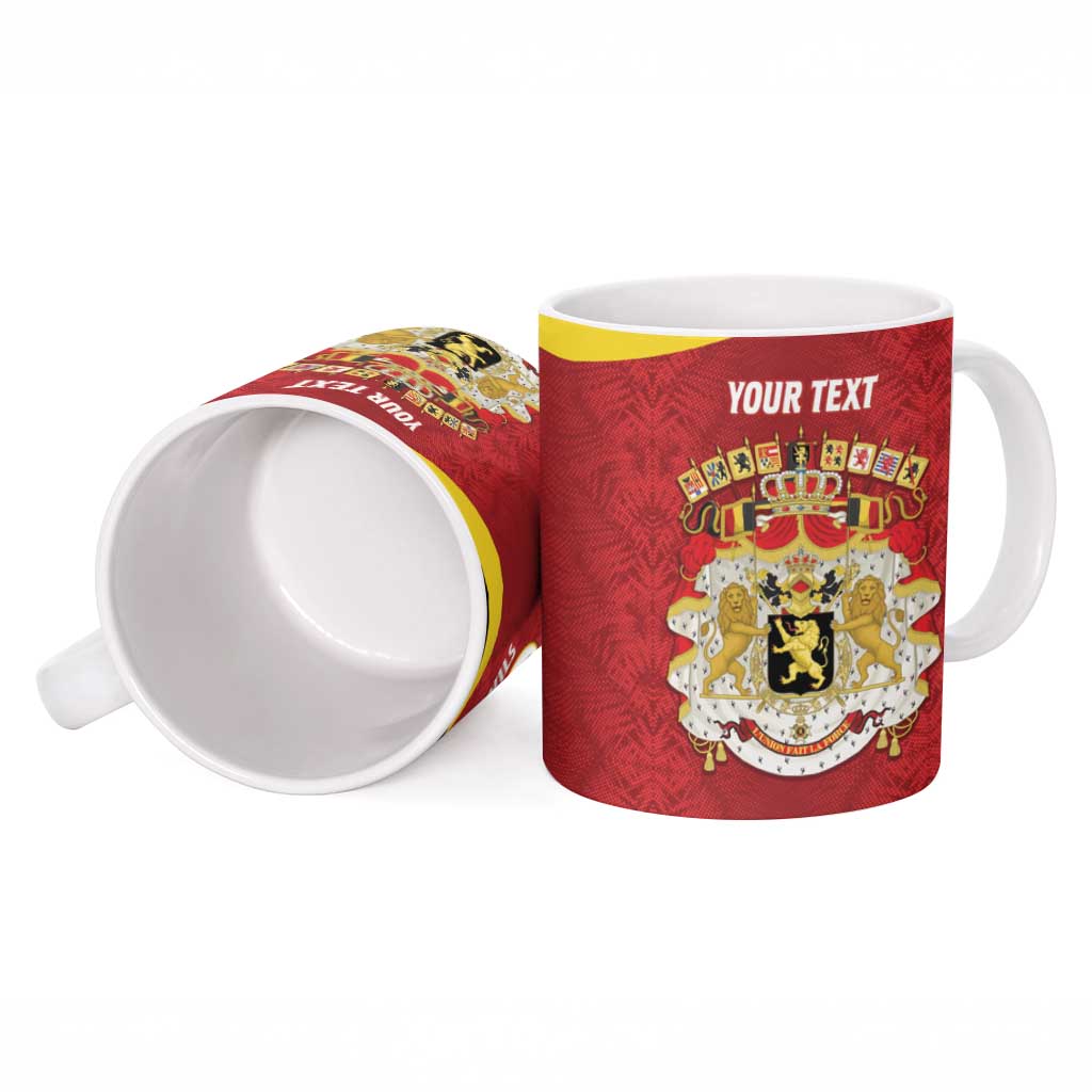 Custom Belgium Football Ceramic Mug 2026 Go De Rode Duivels - Wonder Print Shop