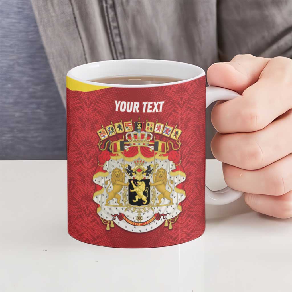 Custom Belgium Football Ceramic Mug 2026 Go De Rode Duivels - Wonder Print Shop