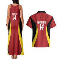 Custom Belgium Football Couples Matching Tank Maxi Dress and Hawaiian Shirt 2026 Go De Rode Duivels - Wonder Print Shop