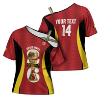 Custom Belgium Football Cross Shoulder Shirt 2026 Go De Rode Duivels - Wonder Print Shop