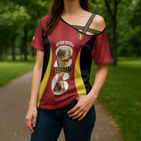 Custom Belgium Football Cross Shoulder Shirt 2026 Go De Rode Duivels - Wonder Print Shop