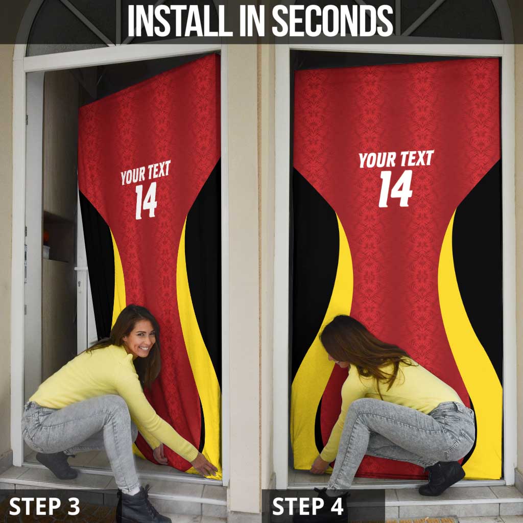 Custom Belgium Football Door Cover 2026 Go De Rode Duivels - Wonder Print Shop