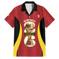 Custom Belgium Football Family Matching Long Sleeve Bodycon Dress and Hawaiian Shirt 2026 Go De Rode Duivels - Wonder Print Shop