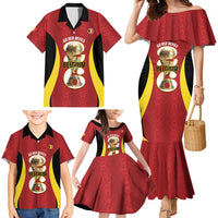 Custom Belgium Football Family Matching Mermaid Dress and Hawaiian Shirt 2026 Go De Rode Duivels - Wonder Print Shop
