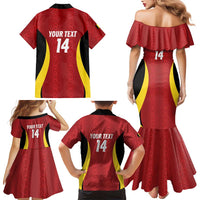 Custom Belgium Football Family Matching Mermaid Dress and Hawaiian Shirt 2026 Go De Rode Duivels - Wonder Print Shop