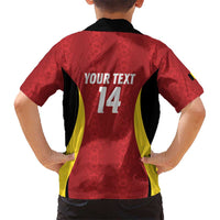 Custom Belgium Football Family Matching Short Sleeve Bodycon Dress and Hawaiian Shirt 2026 Go De Rode Duivels - Wonder Print Shop