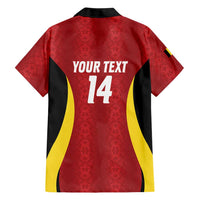 Custom Belgium Football Family Matching Short Sleeve Bodycon Dress and Hawaiian Shirt 2026 Go De Rode Duivels - Wonder Print Shop