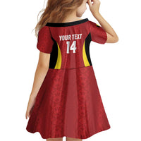 Custom Belgium Football Family Matching Summer Maxi Dress and Hawaiian Shirt 2026 Go De Rode Duivels - Wonder Print Shop