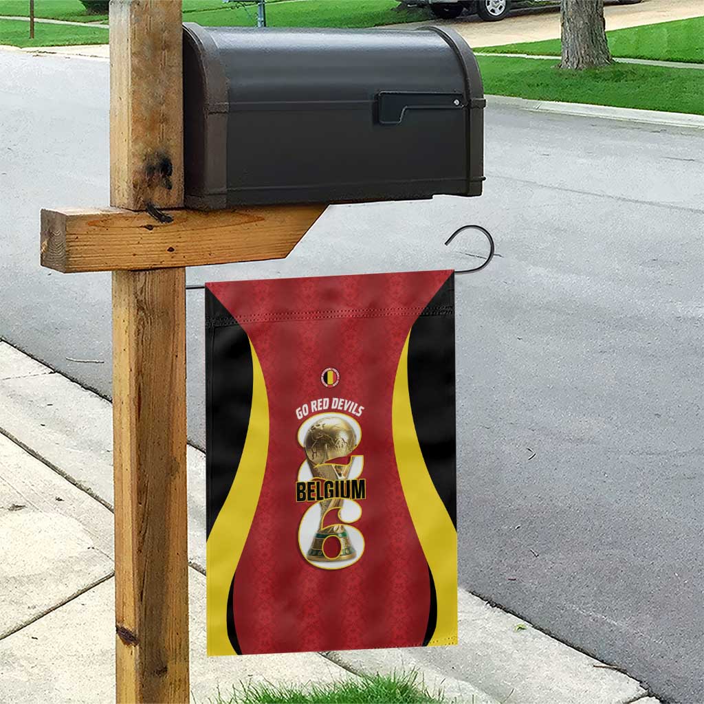 Belgium Football Garden Flag 2026 Go De Rode Duivels - Wonder Print Shop