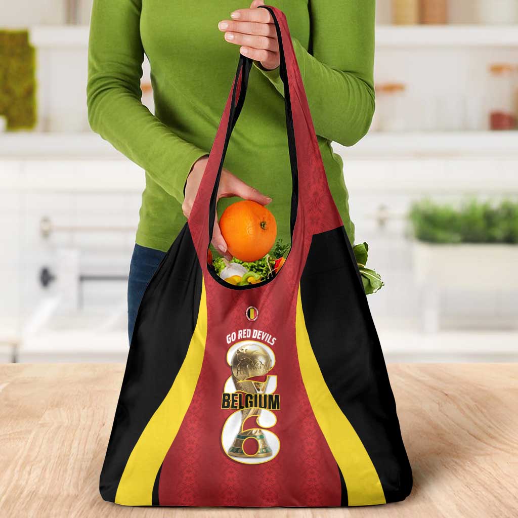 Belgium Football Grocery Bag 2026 Go De Rode Duivels - Wonder Print Shop