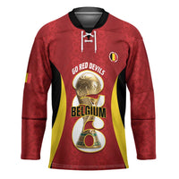 Custom Belgium Football Hockey Jersey 2026 Go De Rode Duivels - Wonder Print Shop