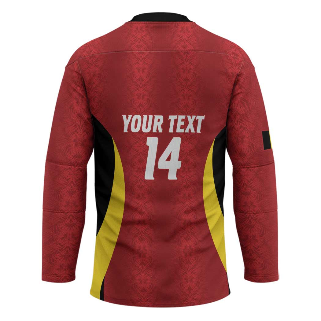 Custom Belgium Football Hockey Jersey 2026 Go De Rode Duivels - Wonder Print Shop