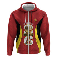 Custom Belgium Football Hoodie 2026 Go De Rode Duivels - Wonder Print Shop