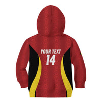 Custom Belgium Football Kid Hoodie 2026 Go De Rode Duivels - Wonder Print Shop