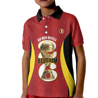 Custom Belgium Football Kid Polo Shirt 2026 Go De Rode Duivels - Wonder Print Shop