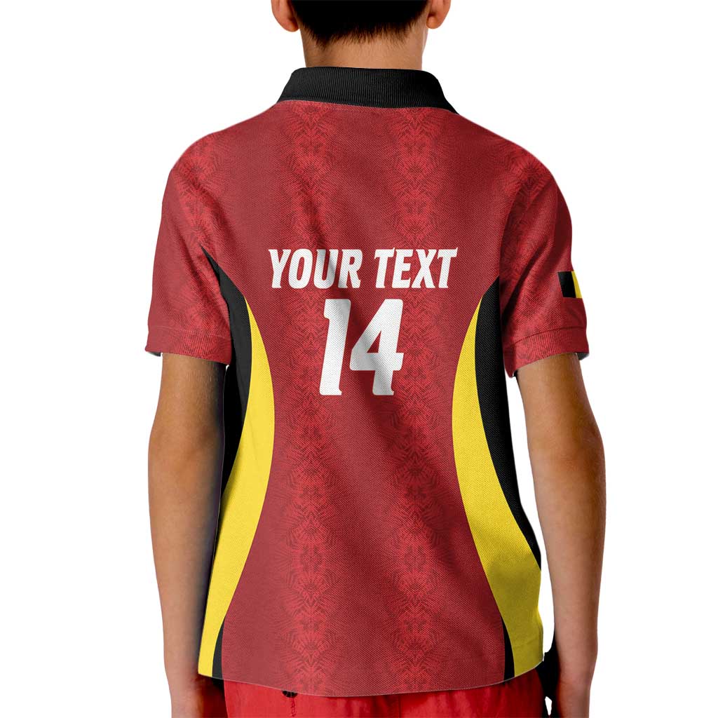 Custom Belgium Football Kid Polo Shirt 2026 Go De Rode Duivels - Wonder Print Shop