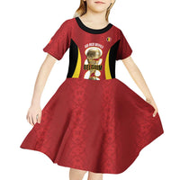 Custom Belgium Football Kid Short Sleeve Dress 2026 Go De Rode Duivels - Wonder Print Shop