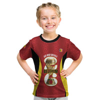 Custom Belgium Football Kid T Shirt 2026 Go De Rode Duivels - Wonder Print Shop