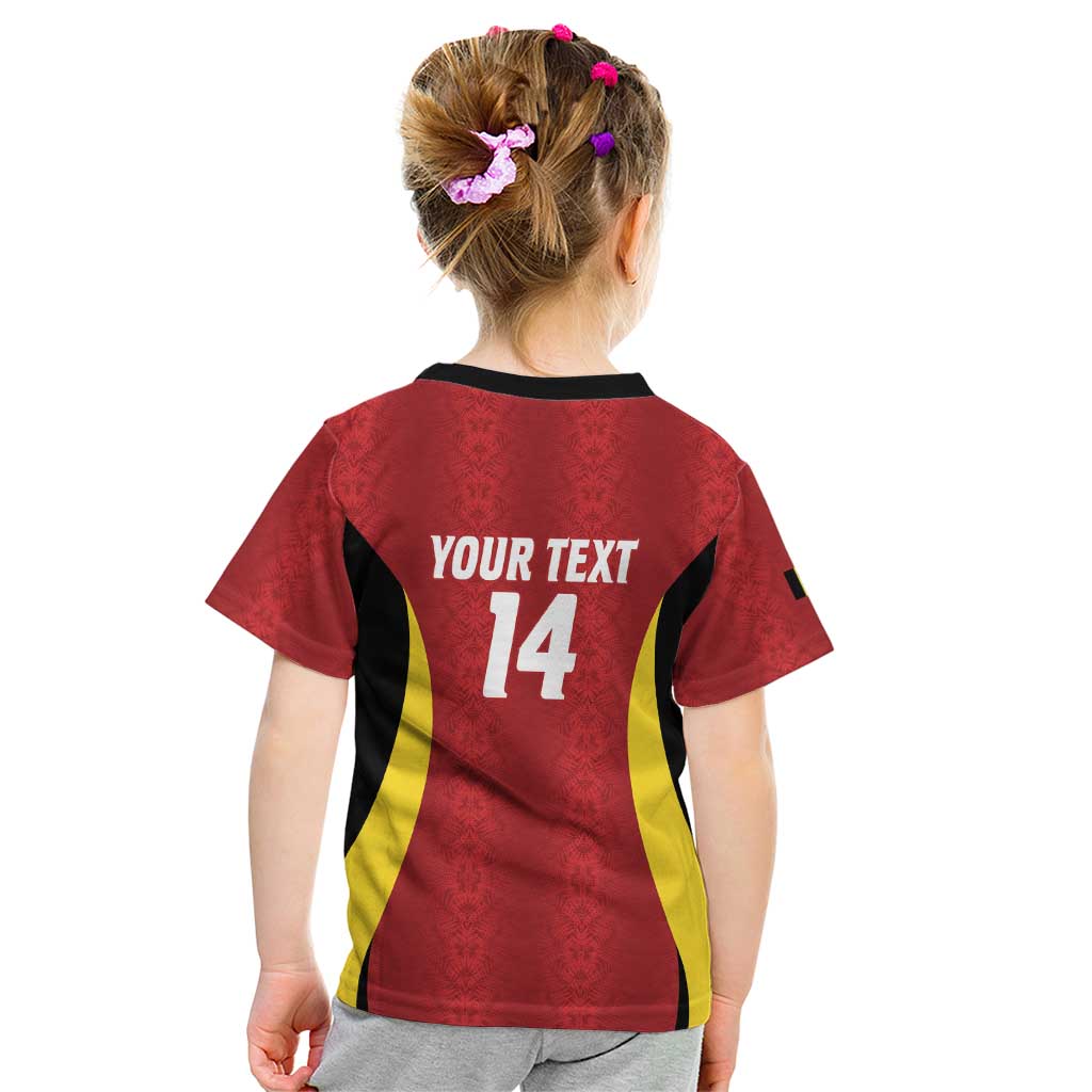 Custom Belgium Football Kid T Shirt 2026 Go De Rode Duivels - Wonder Print Shop