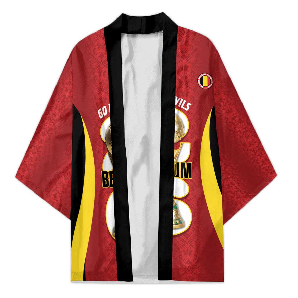 Custom Belgium Football Kimono 2026 Go De Rode Duivels - Wonder Print Shop