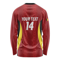 Custom Belgium Football Long Sleeve Shirt 2026 Go De Rode Duivels - Wonder Print Shop